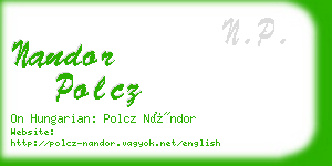 nandor polcz business card